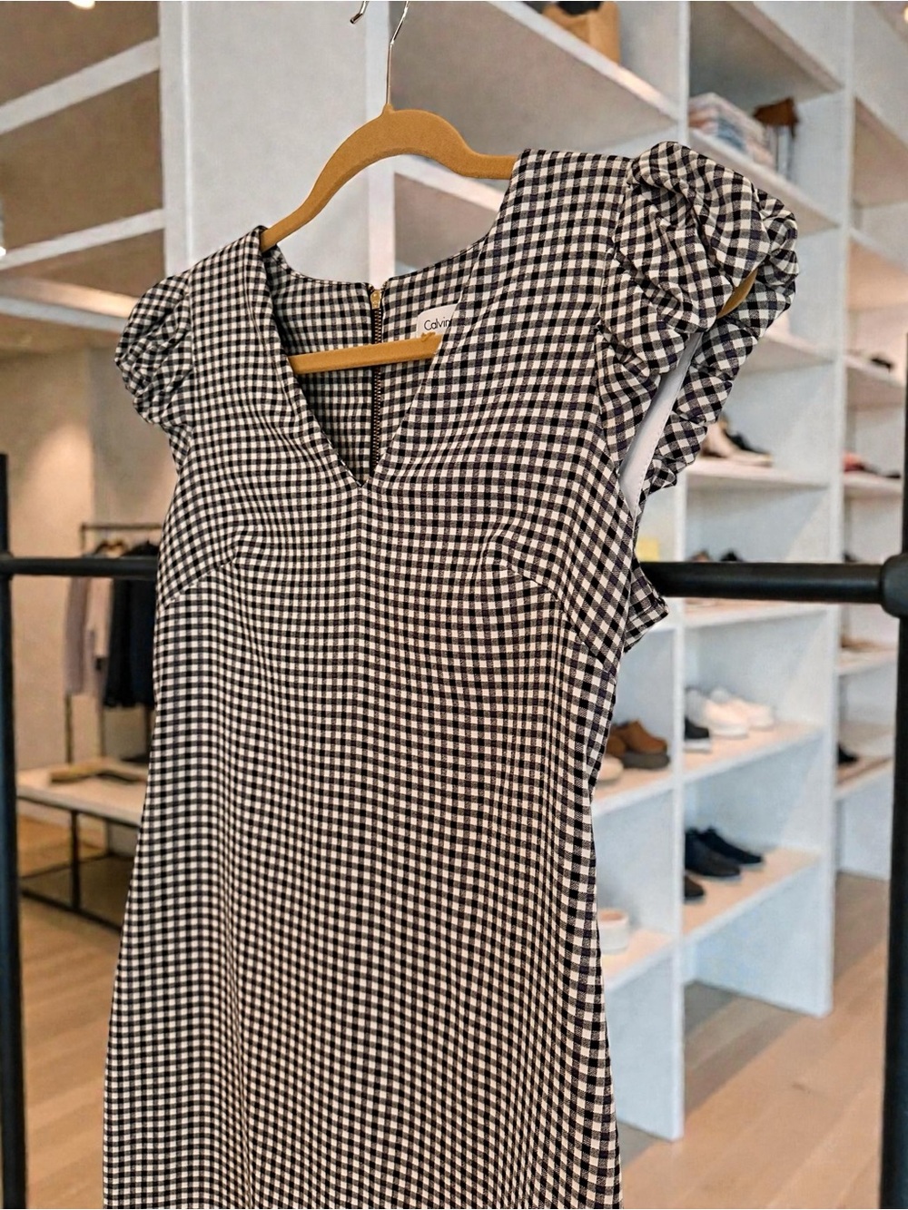 Classic Black and White Calvin Klein Dress